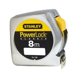 Powerlock steel ruler 8 m x 25 mm vol. chrome - card