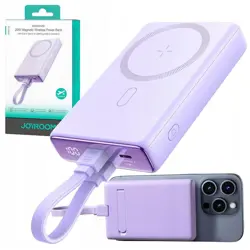 Prijenosna baterija JOYROOM JR-PBM01 (10000mAh, 20W, 1x USB-C, 2x Lightning, ljubičasta, s kablom)