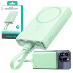 Prijenosna baterija JOYROOM JR-PBM01 (10000mAh, 20W, 1x USB-C, 2x Lightning, zelena, s kablom)
