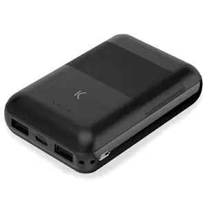 Prijenosna baterija KSIX 10 000 mAh, 2XUSB-A + USB-C port