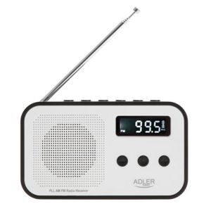 Prijenosni radio ADLER AD1907 (digitalni, PLL AM / FM, sat, alarm, 3,5 mm audio izlaz)