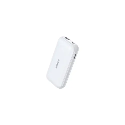 Prijenosno napajanje powerbank UGREEN, 10.000 mAh, Fast Charging, USB-C, Power Delivery do 30W, bijeli