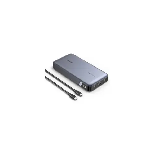 Prijenosno napajanje powerbank UGREEN, 25.000 mAh, 145W, Fast Charging, USB-C, Power Delivery 3.0, sivi