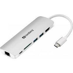 Priključna stanica SANDBERG USB-C 13-u-1 za prijenosno računalo