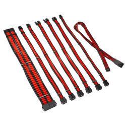 Produžni kabel Kolink Core Pro 12V-2x6 Tip 1 (crna s trkaćom crvenom, pletena)