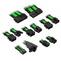 Produžni kabel Kolink Core Pro (Venom zelena, pletena, 12V-2x6 tip 1) Pro Braided Cable Extension Kit