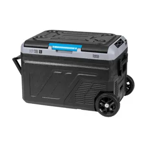 Profesjonalna lodówka turystyczna kompresorowa TEESA z funkcją mrożenia 40L DC12/24 AC 230V możliwość zasilania baterią , duże koła i solidna rączka , Bluetooth, dwie komory