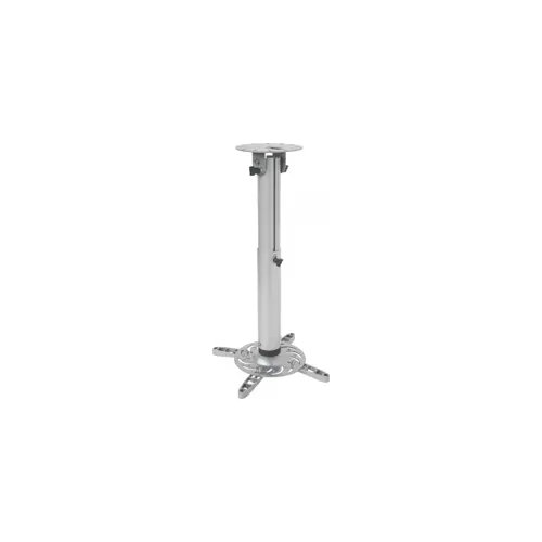 Projekcijski nosač za strop TECHLY PROJECTOR CEILING MOUNT 50-77CM 15KG SILVER (raspon 50-77cm, nosivost 15kg, srebrna)