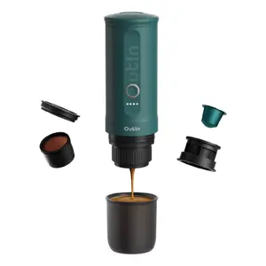 Przenośny ekspres do kawy Outin Nano turkusowy / Przenośny ekspres do kawy espresso / 7500mAh