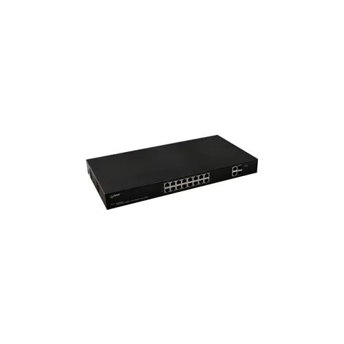 PULSAR SF116 network switch Managed Fast Ethernet (10/100) Power over Ethernet (PoE) 1U Black