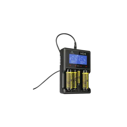 Punjač baterija Ni-MH/Li-ion, za 4 komada baterija,USB, XTAR VC4
