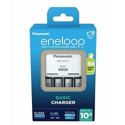 Punjač baterija PANASONIC ENELOOP + 4 x AAA, 800 mAh
