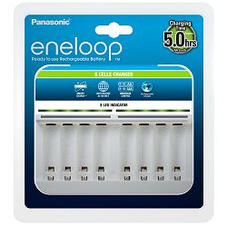 Punjač baterija PANASONIC ENELOOP Smart BQCC63E, brzi, 8 mjesta za punjenje