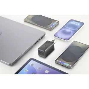 Punjač CELLULARLINE, GAN+ USB-A/2x, USB-C/1x, 100W
