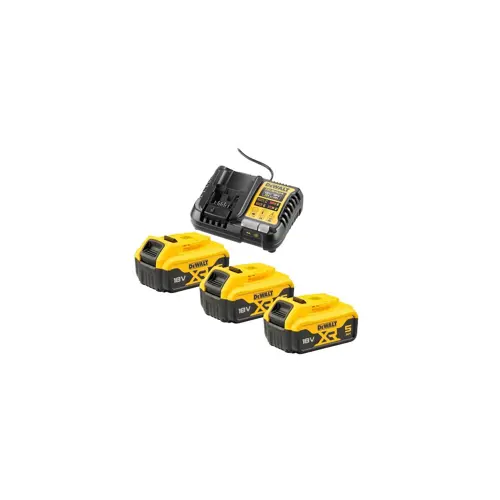 Punjač DEWALT DCB1104 +3x5.0Ah DCB1104P3 (uključuje tri baterije od 5,0 Ah)
