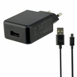 Punjač kućni KSIX micro USB 2A crni