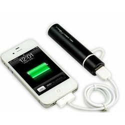 Prijenosna baterija POWERBANK MIPOW POWER TUBE 2600M crna