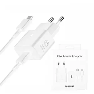 Punjač SAMSUNG, EP-T2510XWEGEU, 25W, 1xUSB-C, Kabel USB-C bijeli
