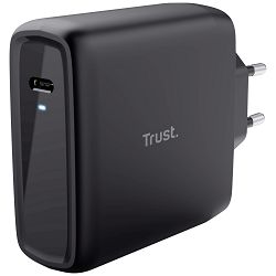 Punjač TRUST, Maxo 100W, 24818, 1xUSB-C, Kabel USB-C na USB-C crni