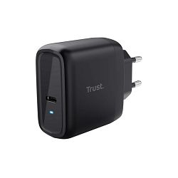 Punjač TRUST, Maxo 65W, 24817, 1xUSB-C, Kabel USB-C na USB-C crni