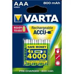 Punjive baterije VARTA Recharge Accu Power R2U AAA 800 mAh 4 kom