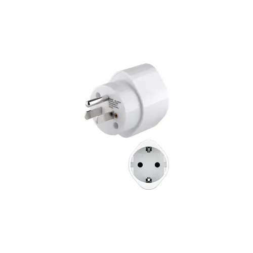 Putni adapter SAD utikač-šuko utičnica, bijeli, GOOBAY 45355