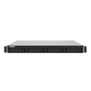 QNAP NAS server 1U rack for 4 disks, 2GB ram, 2x 10Gb SFP+ network