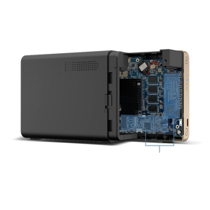 QNAP NAS server for 2 disks, 8GB ram, 2.5GbE network