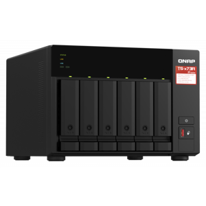 QNAP NAS server for 6 disks, 8GB RAM, 2x 2.5GbE network