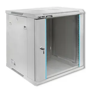 Qoltec 19" RACK cabinet | 12U | 600 x 635 x 450 | Grey | Hanging