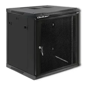 Qoltec 19" RACK cabinet | 12U | 600 x 635 x 600 | Perforated Doors | Hanging