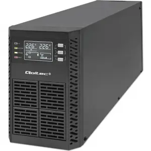 Qoltec 52281 uninterruptible power supply (UPS) Double-conversion (Online) 2 kVA 2000 W 3 AC outlet(s)