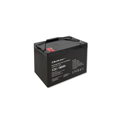 AGM baterija QOLTEC 53075 (12V, 80Ah, 23.5kg)