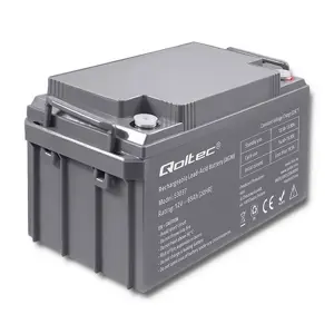 Qoltec Akumulator AGM  | 12V | 65Ah  | max 780A