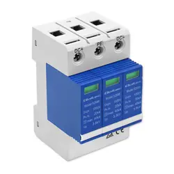 Zaštitnik od prenapona QOLTEC DC Surge Arrester (3P, 1000V, T2, C)
