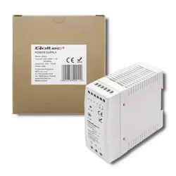 Napajanje za šinu, QOLTEC, Din Rail Power Supply, (40W, 24V, 1.67A, bijela, slim)