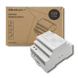 Napajanje za šinu QOLTEC, model 85.2W, (siva, 12V, 7.1A)