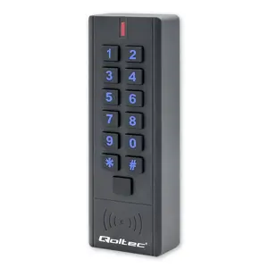 Qoltec HYPERION Combination Lock with RFID Reader| code | Card | keychain | IP68 | EM