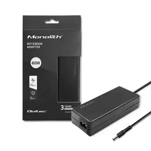 Qoltec PREMIUM 60W Desktop Power Supply | 12V | 5A | 5.5*2.5 | + power cable