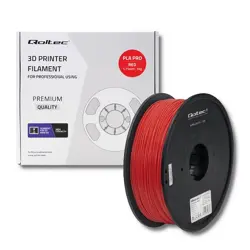 Filament za 3D tisak QOLTEC Professional, PLA PRO, (1.75mm, 1kg, crvena)