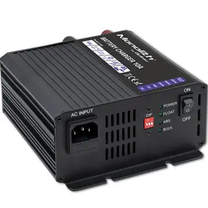 Qoltec Smart Monolith Battery Charger for LiFePO4 AGM GEL SLA batteries | 10A | 12V