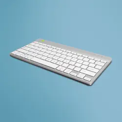 R-Go Tools Ergonomic keyboard R-Go Compact Break, compact keyboard with break software, QWERTY (US), Bluetooth, white