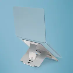 R-Go Tools Laptop stand R-Go Riser Flexible, adjustable folding laptop riser, ergonomic, Hylite aluminum, silver