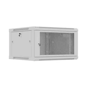 Rack cabinet 19" 6U 600x600 grey perforated
