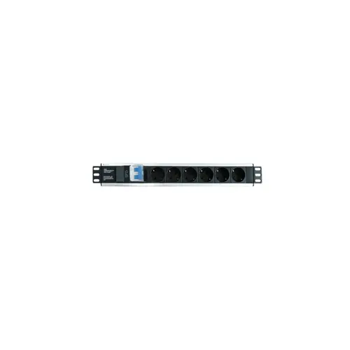 Rack napajanje 1.5U 250V/16A 6x Schuko 3m (250V/16A, 6 utičnica, duljina kabla 3m)