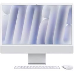 Računalo APPLE iMAC AiO (24" Retina 4.5K, M4, 10C CPU, 10C GPU, 16GB RAM, 256GB SSD, ZEE, srebrno) - MWUU3ZE/A
