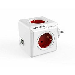 Razdjelnik POWERCUBE ORIGINAL USB DE crveni