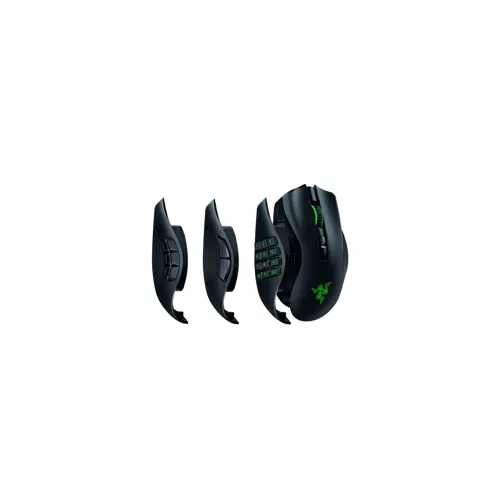 Razer | Gaming Mouse | Naga Pro | Optical mouse | 2.4 GHz USB receiver, Bluetooth | Black | Yes