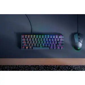 Razer Huntsman Mini 60% Gaming keyboard Opto-Mechanical Purple Switch RGB LED light NORD Wired