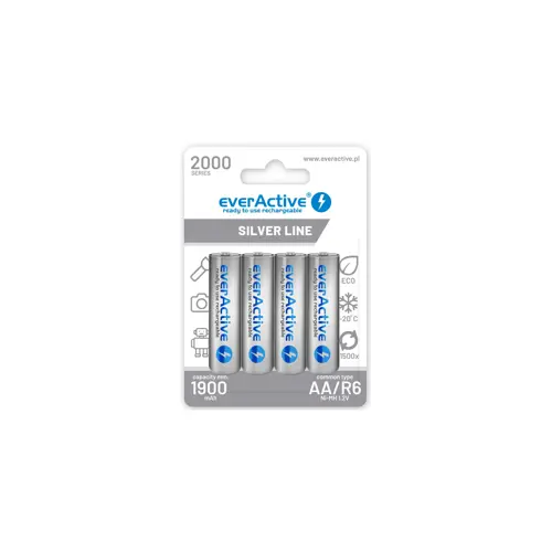 Punjače baterije EVERACTIVE Ni-MH R6 AA 2000 mAh Silver Line (srebrna)